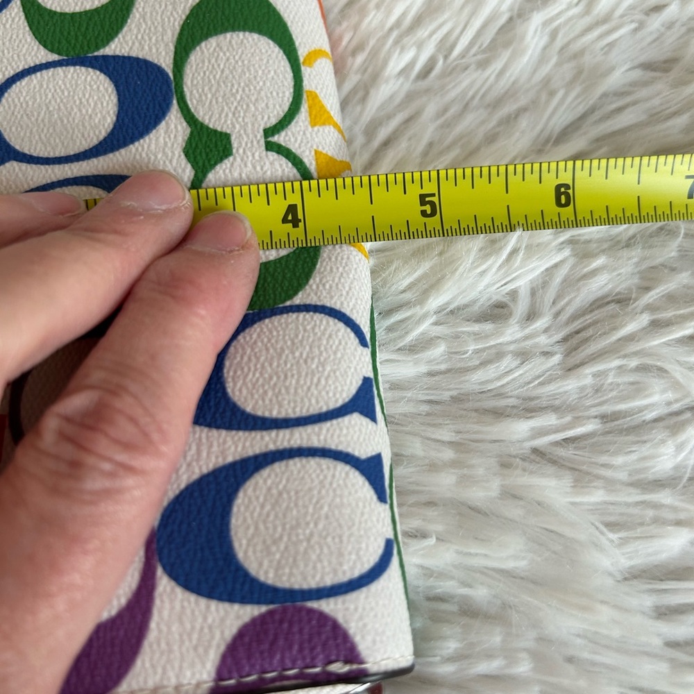 Coach Colorful Signature Pattern Wallet - Picture 8 of 8